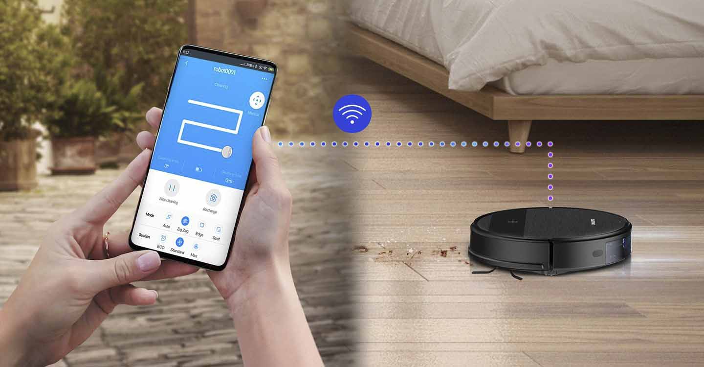 สั่งเครื่องดูดฝุ่น Robot ให้ทำงานผ่านแอปพลิเคชัน